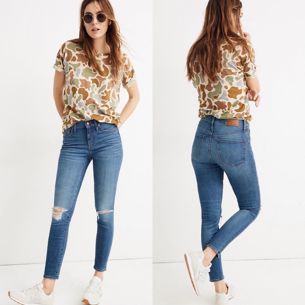 NWT Madewell Mid-Rise Skinny Crop Jeans in Delmar